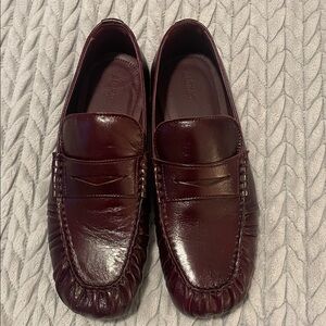 ALOHAS Aven Rift Burgundy Leather Loafers
